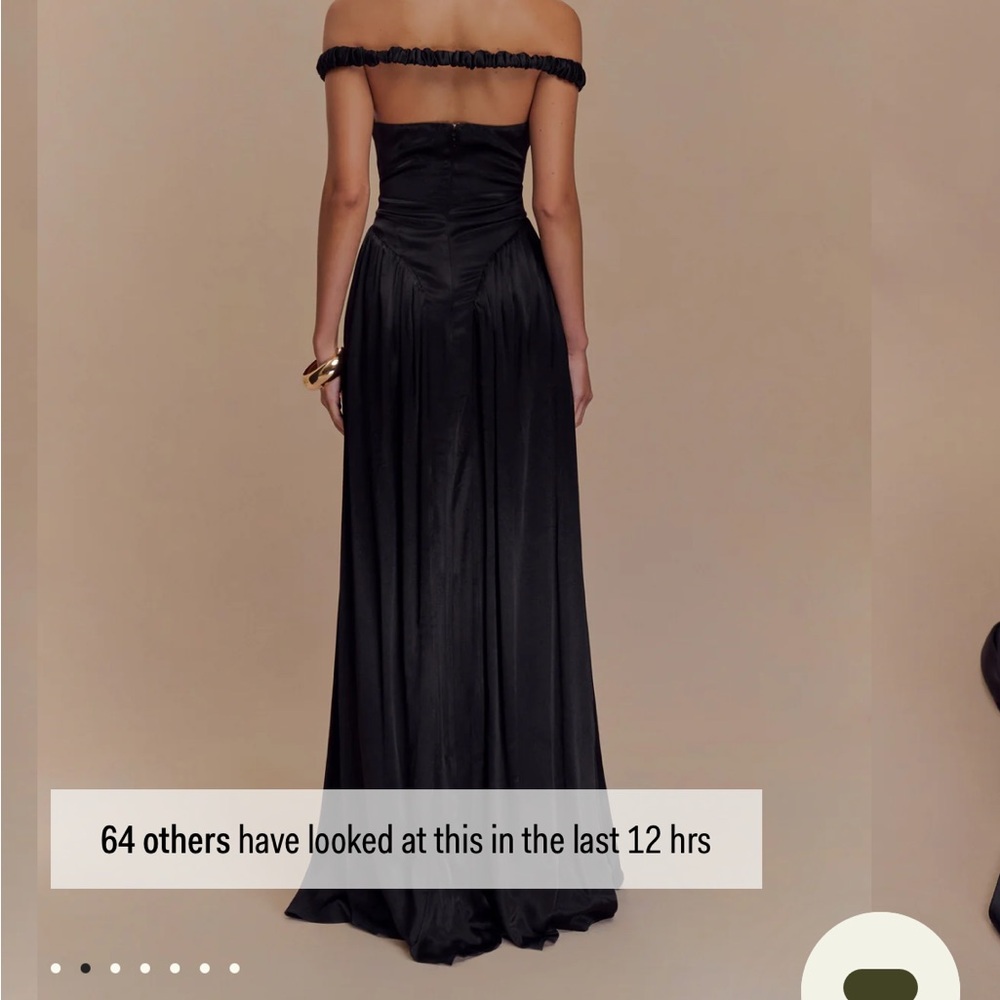 Meshki Black Strapless Gown - Picture 2 of 4